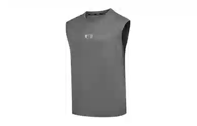 乔丹 纯色运动套头无袖篮球背心 男款 板岩灰