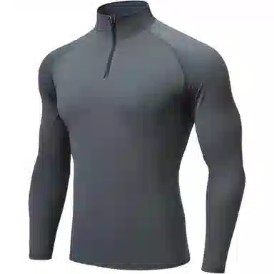 浪莎 高领运动篮球跑步健身衣 男款