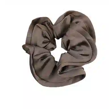 彤彤兔 法式高级感大肠纯色木耳边花苞缎面马尾肠圈气质头饰 布料 发圈 女款