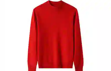 恒源祥 纯色半高领针织套头毛衣 女款