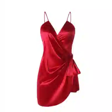 潞优野 纯色休闲时尚无袖家居服睡裙 女款