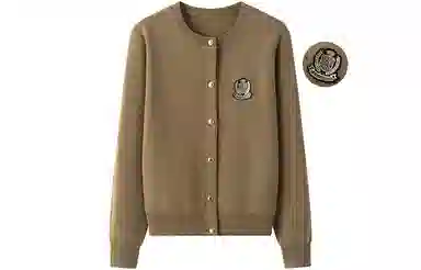 东鲸岁时记 学院风韩系收腰松弛感小个子毛衣 女款 古铜色