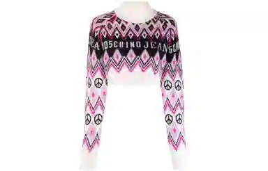 Moschino Printed Collar Sweater