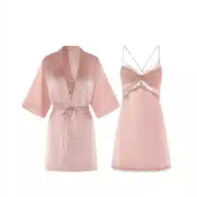 潞优野 带胸垫纯欲风舒适亲肤睡衣套装 女款