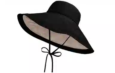 优幽兰 时尚百搭超大帽檐遮阳韩版潮流防紫外线海边度假骑车遮脸显脸小 棉 防晒帽 女款