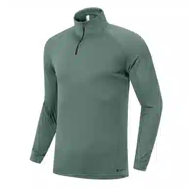 步锐特 户外跑步训练速干透气休闲立领半拉链运动长袖健身衣 男款