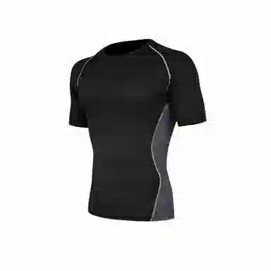 浪莎 运动舒适透气短袖健身衣 男款