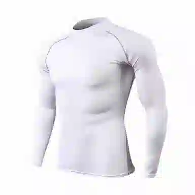 浪莎 长袖运动紧身弹力高领速干健身衣 男款