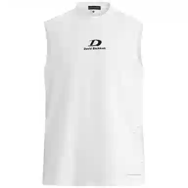 大卫贝肯 美式字母印花无袖宽松百搭背心 男女同款