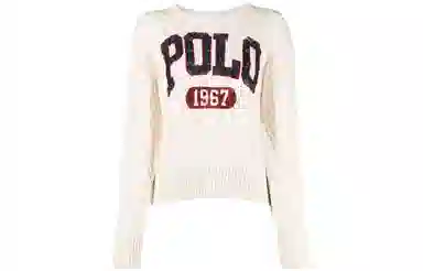Polo Ralph Lauren SS22 Logo Knit Sweater White