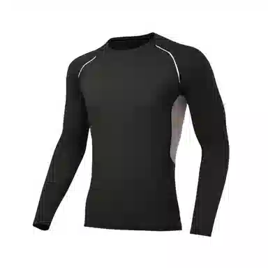 浪莎 运动透气服骑行训练长袖健身衣 男款