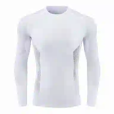 浪莎 压缩速干长袖健身衣 男款