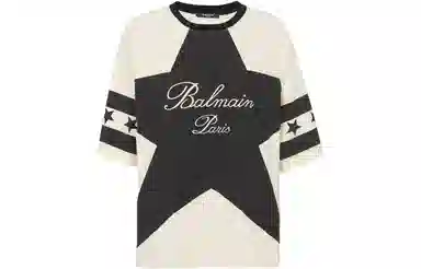 BALMAIN FW23 Signature Stars T-Shirt T