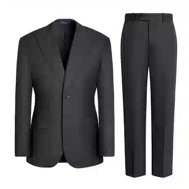 SKARO Solid Color Notch Lapel Single-Breasted Suit Set Men