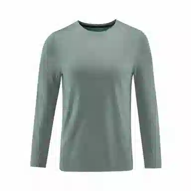 浪莎 长袖空白版网孔透气速干跑步健身衣 男款