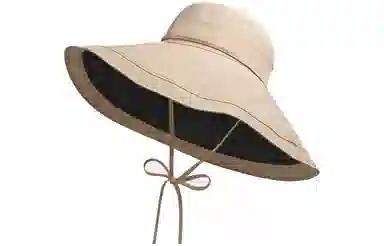 优幽兰 时尚百搭超大帽檐遮阳韩版潮流防紫外线海边度假骑车遮脸显脸小 棉 防晒帽 女款