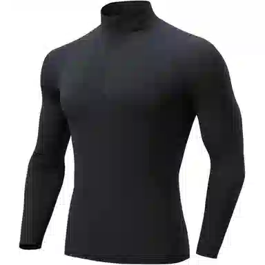 浪莎 高领运动篮球跑步健身衣 男款