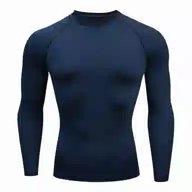 浪莎 运动长袖弹力紧身户外网球运动训练跑步健身衣 男款