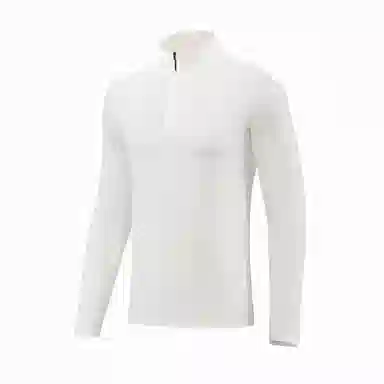 浪莎 跑步训练半拉链弹力速干立领打底衫长袖健身衣 男款