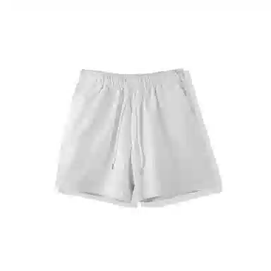 我是大卫 日系百搭速干运动纯色简约宽松休闲短裤 男女同款 白色