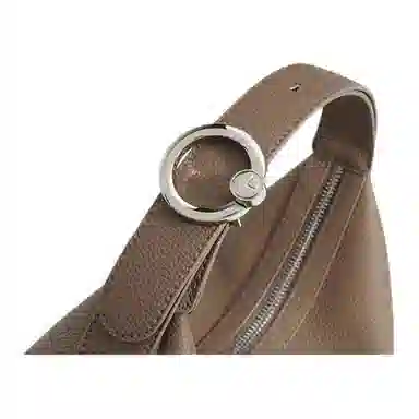 恒源祥 春季新时尚百搭腋下包大气高级感真皮百搭新月包复古通勤手提腰包斜挎包 牛皮 单肩包 女款 多色