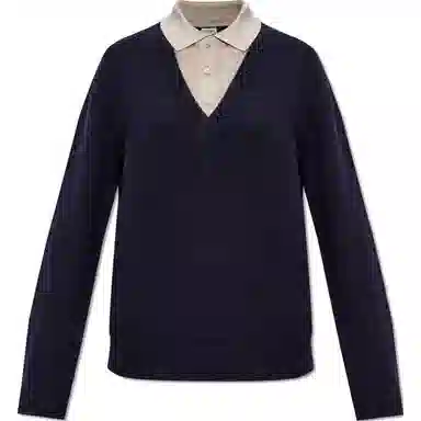 LOEWE Trompe L'oeil Sweater In Wool And Silk V