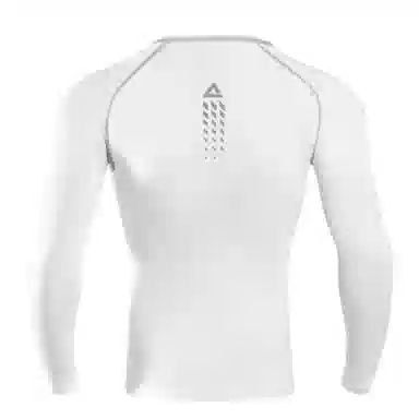 匹克 速干透气运动休闲简约圆领套头长袖健身衣 男女同款 白色