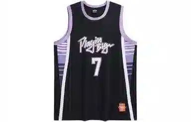 特步 宽松撞色上衣实战短袖篮球背心 男款