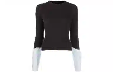 Alexander Wang SS23 Ribbed Pullover Brown