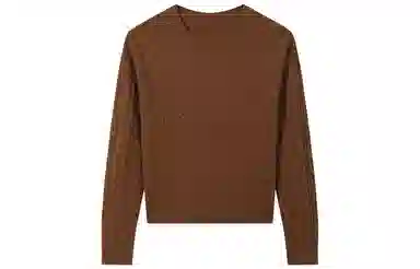 恒源祥 圆领绞花套头长袖纯色毛衣 女款