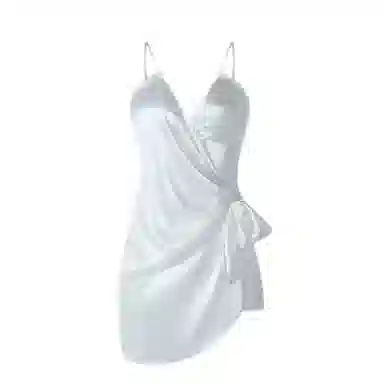 潞优野 纯色休闲时尚无袖家居服睡裙 女款