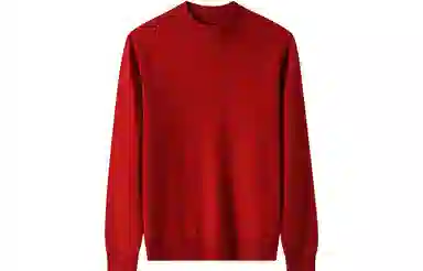 恒源祥 纯色半高领针织套头毛衣 女款