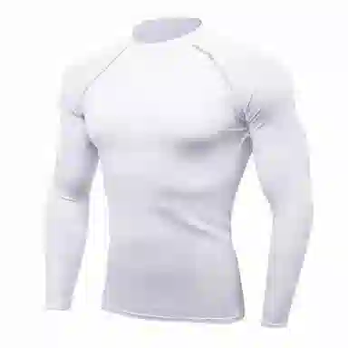 浪莎 长袖运动紧身弹力高领速干健身衣 男款