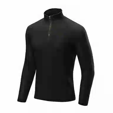 浪莎 速干运动上衣半拉链立领长袖健身衣 男款