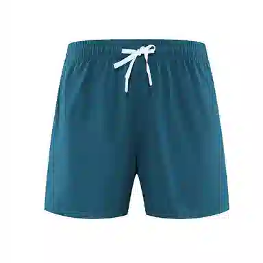 玉儿恋 纯色薄款系带三分运动短裤 男款