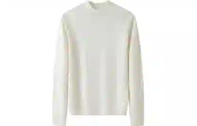 恒源祥 纯色休闲半高领针织套头毛衣 女款