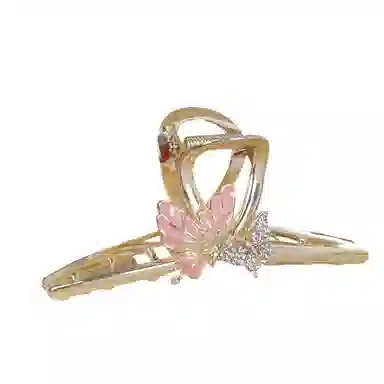 彤彤兔 高级感蝴蝶抓夹大号发量多设计感小众气质后脑勺盘发鲨鱼夹金属 合金 发夹 女款