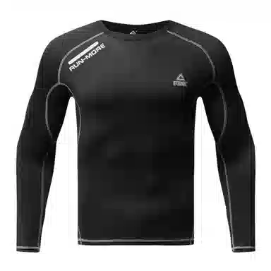 匹克 速干透气运动训练散热高弹跑步瑜伽健身衣 男女同款 黑色