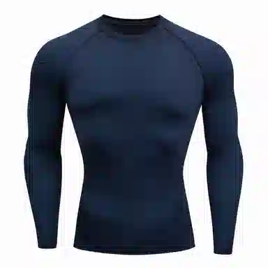 浪莎 运动长袖弹力修身运动健身衣 男款