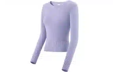 蕉下 纯色圆领休闲套头修身长袖毛衣 女款