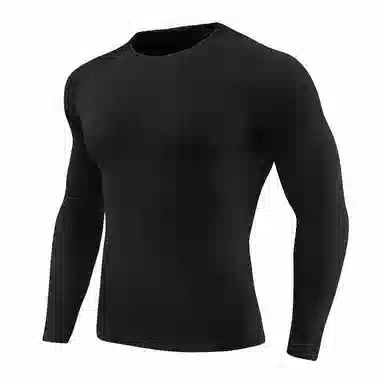 浪莎 高弹运动服速干跑步直筒长袖健身衣 男款