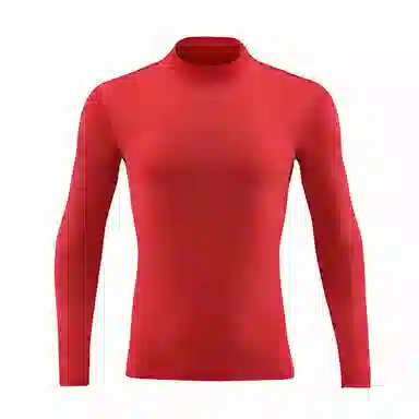 浪莎 半高领速干跑步长袖健身衣 男款