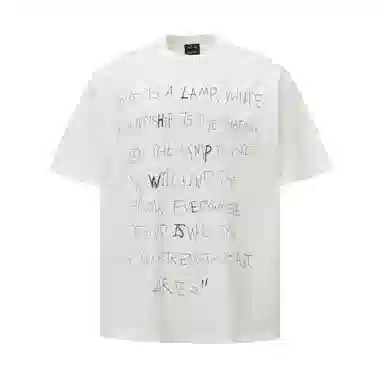 WAYHWEI Retro Street Letter Cotton T-Shirt