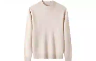 恒源祥 纯色半高领针织套头毛衣 女款