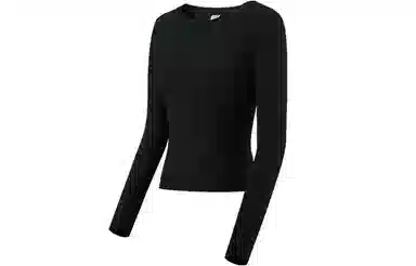 蕉下 纯色圆领休闲套头修身长袖毛衣 女款