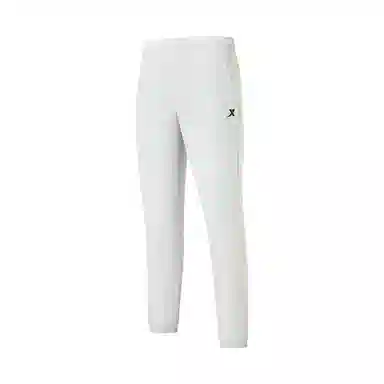 特步 纯色修身简约运动长裤 男款