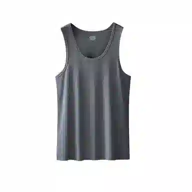 对你的私语 纯色亲肤凉感柔软透气背心 男款