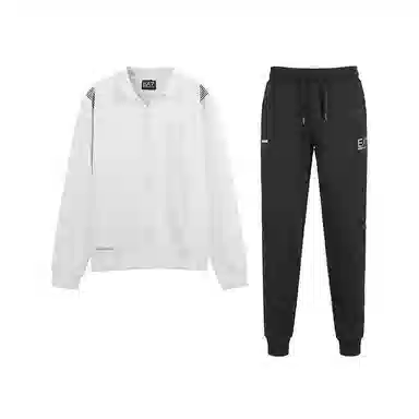 Emporio Armani EA7 SS24 Logo Zip Pants