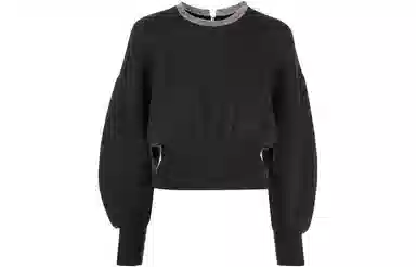 Alexander Wang FW22 Crystal Collar Sweater