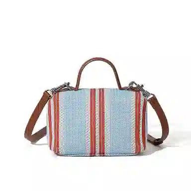 MASTER CANVAS Stripe Tote Bag Blue